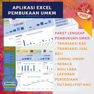 APLIKASI EXCEL UMKM (Accounting Bisnis) Jurnal Neraca Laporan Keuangan