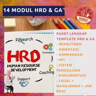 PAKET 14 HRD GA Modul - Legal Rekrutmen Manajemen Gaji Jobdesk Form SOP