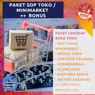 PAKET SOP TOKO / MINIMARKET / SUPERMARKET + FLOWCHART + PELATIHAN