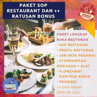 PAKET SOP + FLOWCHART + FORM Restoran / Rumah Makan