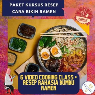 6 Paket Kursus Resep Cara Bikin Ramen + Bumbu Halal (Cooking Class)