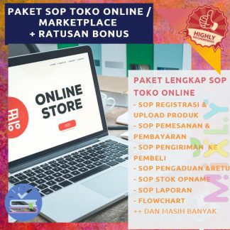 PAKET SOP TOKO ONLINE / MARKETPLACE LENGKAP+FLOWCHART + JOBDESC BISNIS