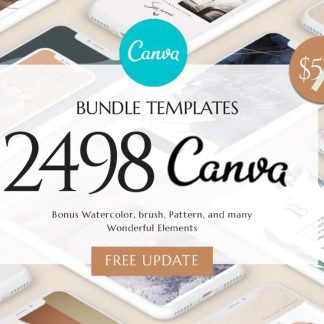 2498 Template CANVA Premium Bundle untuk Social Media