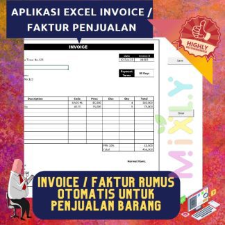 Aplikasi Excel Invoice / Faktur Rumus Otomatis Untuk Penjualan Barang - MAIL