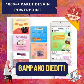 1800+ Desain Social Media Paket Lengkap Powerpoint Template Grafis